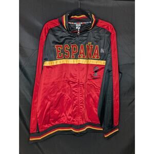 Spain Espana World Cup 2014 XL Full Zip Track Jacket Mens XL Soccer Embroidered